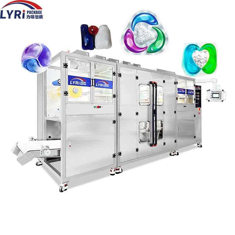 LYRI 660 high speed PVA film pods machine for production of  dishwasher pods dishwasher capsules dishwasher tabs